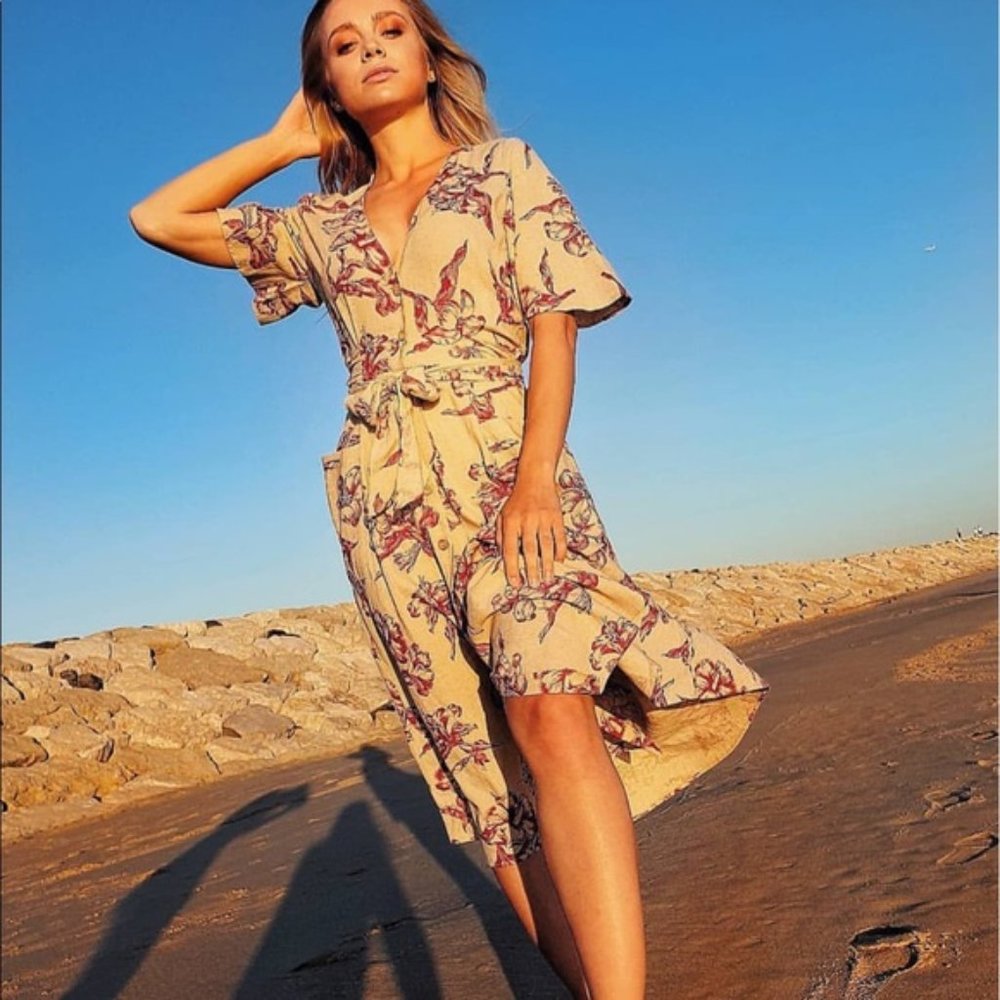 Zara floral print dress SIZE M - Picture 5 of 6